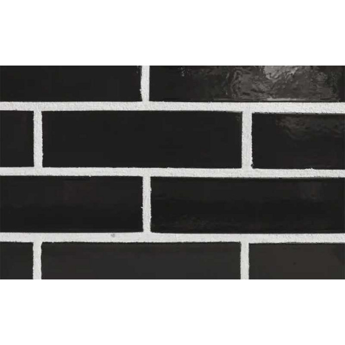 Глазурованный кирпич S.Anselmo Black, 250х115х55 мм