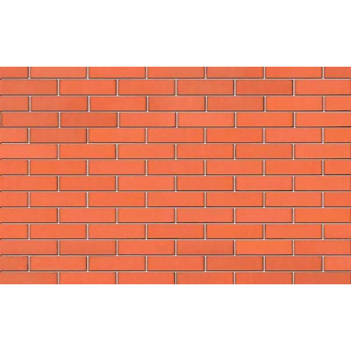 Кирпич облицовочный BRAER красный гладкий, 250х120х65 мм