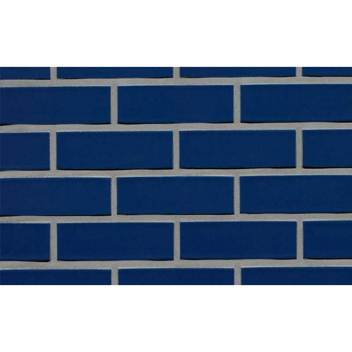 Кирпич облицовочный Terca Crystal Blauw SP, 215х102х65 мм