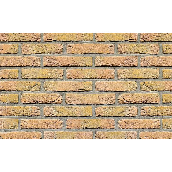 Кирпич облицовочный Terca Geel Donker Genuanceerd Grofzand Handvorm, 210х100х40 мм