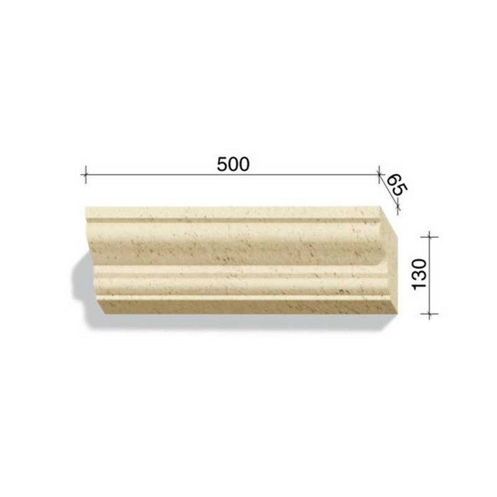 Угловой элемент для наличников и карнизов White Hills Тиволи 720-00, 500*65*130