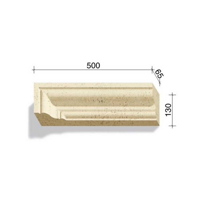 Угловой элемент для наличников и карнизов White Hills Тиволи 720-01, 500*65*130