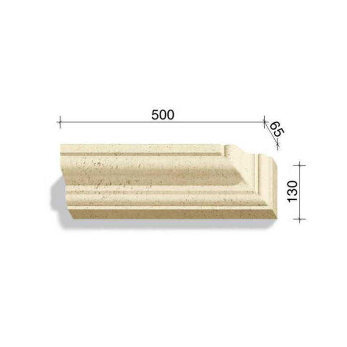 Угловой элемент для наличников и карнизов White Hills Тиволи 720-04, 500*65*130