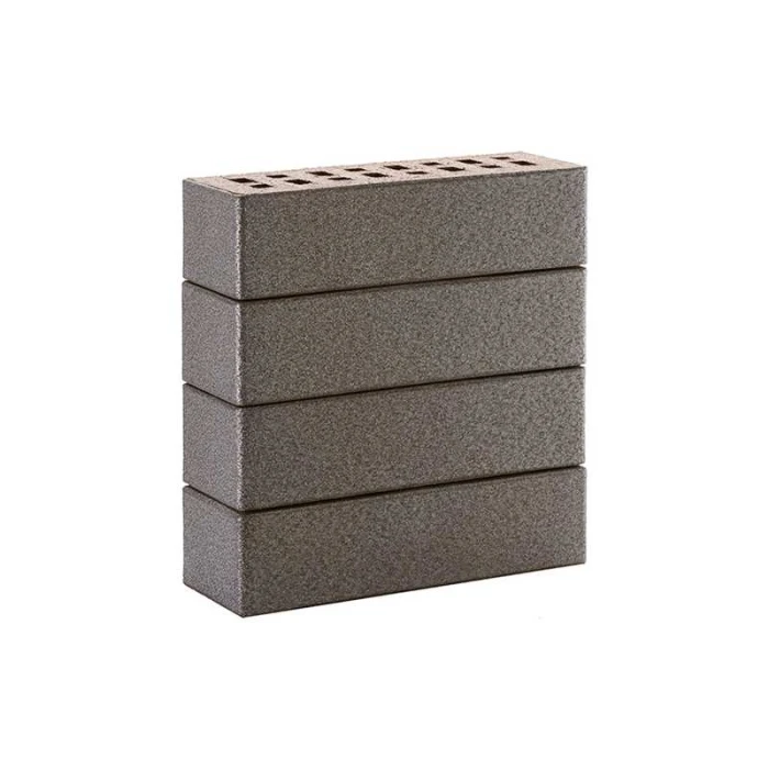 Кирпич клинкерный ЛСР серебристый Эльфюс гладкий M300, 250х85х65 мм