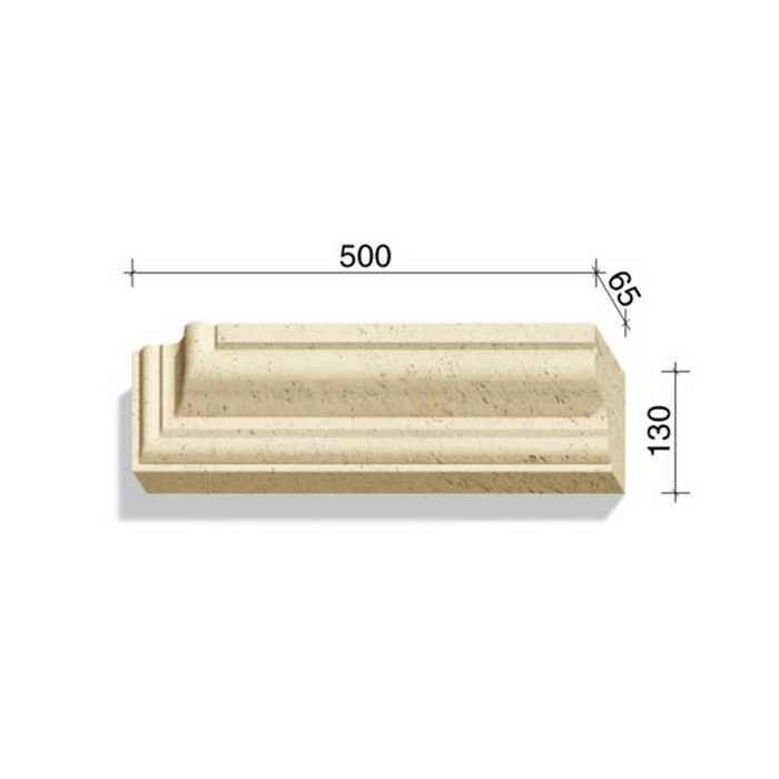Угловой элемент для наличников и карнизов White Hills Тиволи 721-23, 500*65*130