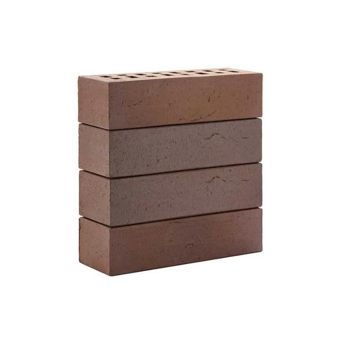 Кирпич клинкерный ЛСР темно-терракотовый флэш Антверпен винтаж, M300, 250х85х65 мм