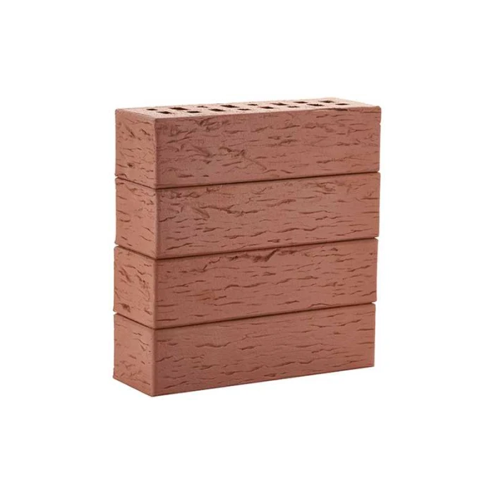 Кирпич клинкерный ЛСР Эдинбург темно-красный классик береста M300 250х85х65 мм