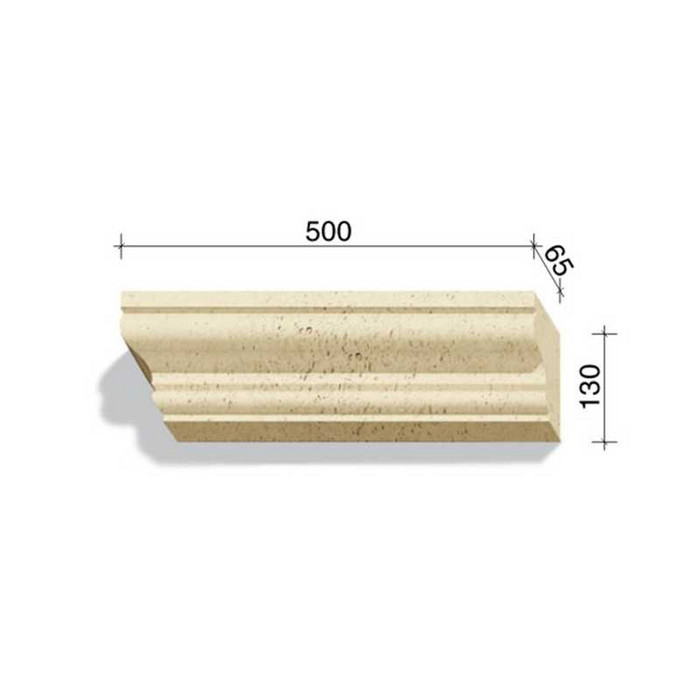 Угловой элемент для наличников и карнизов White Hills Тиволи 726-11, 500*65*130