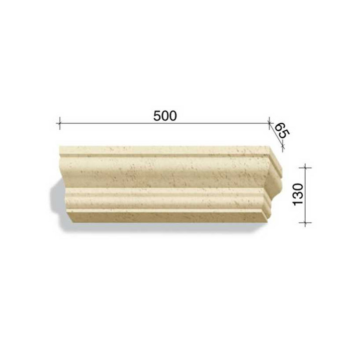 Угловой элемент для наличников и карнизов White Hills Тиволи 727-21, 500*65*130