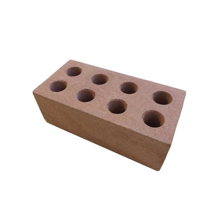 Кирпич лицевой силикатный утолщенный пустотелый коричневый 1.4НФ 250х120х88 мм М150