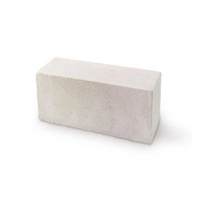 Кирпич фактурный силикатный рустированный углом белый 1НФ 230х100х65 мм М200