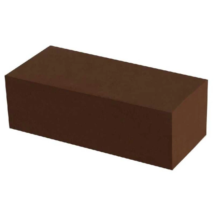 Кирпич фактурный силикатный рустированный углом коричневый 1НФ 230х100х65 мм М200