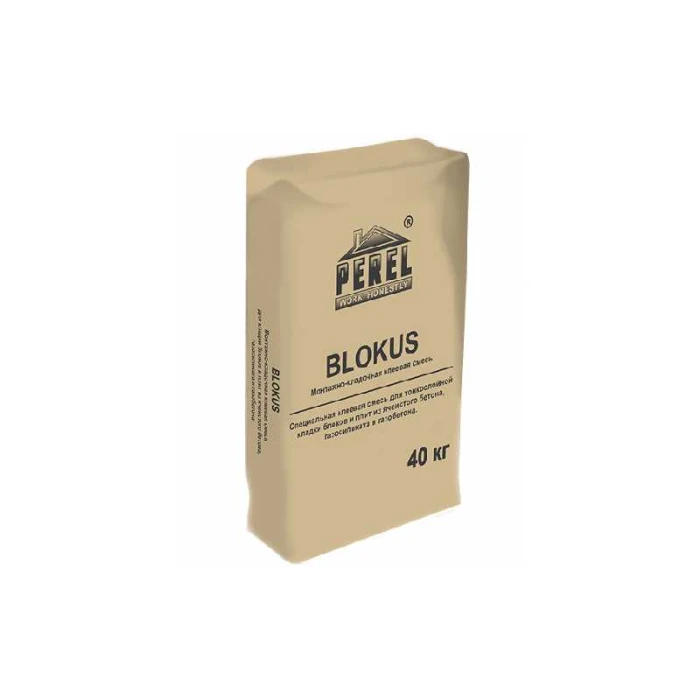 Клеевая смесь PEREL Blokus 0334 белая, 40 кг