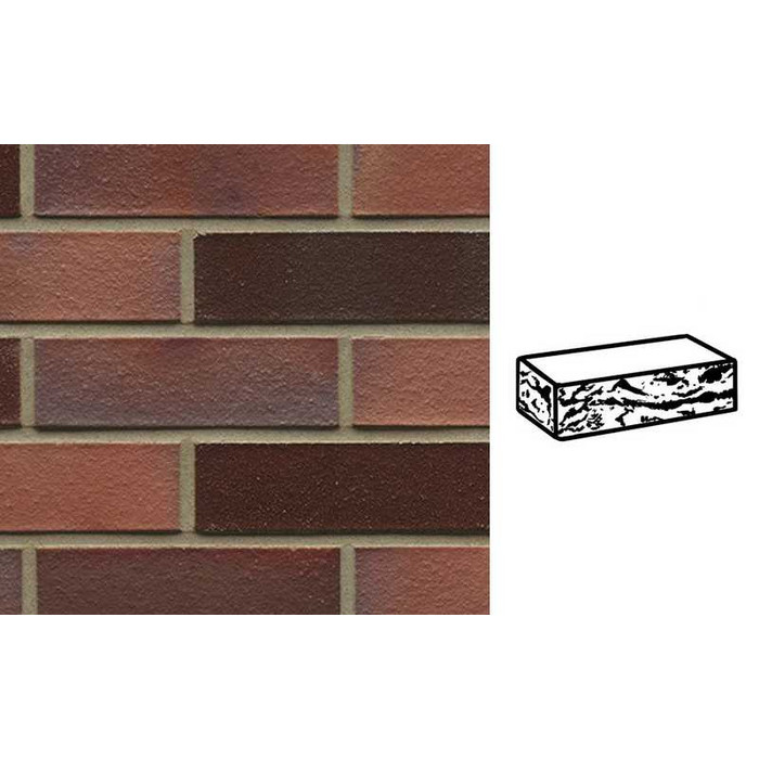 Кирпич клинкерный Muhr 04EG Rotbraun-bunt Edelglanz готик, 240х115х71 мм