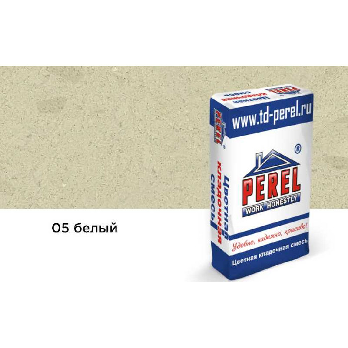 Цветной кладочный раствор PEREL NL 5105 белый зимний, 50 кг
