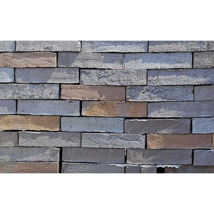 Кирпич клинкерный Muhr 05 Eisenschmelz Schwarzbraun Wasserstrich, 212х104х50 мм