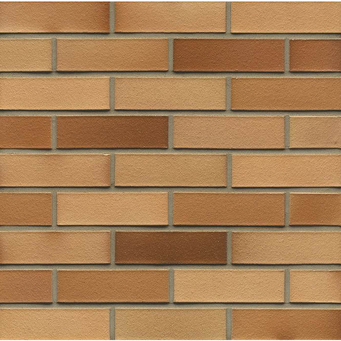 Кирпич клинкерный Muhr 06 EG Hellbraun-bunt Edelglanz Schiefer фактурный, 240х115х71 мм