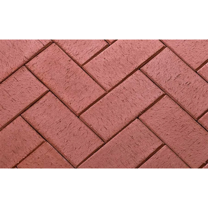 Клинкерная брусчатка ЛСР Эдинбург темно-красный 200*100*50 мм
