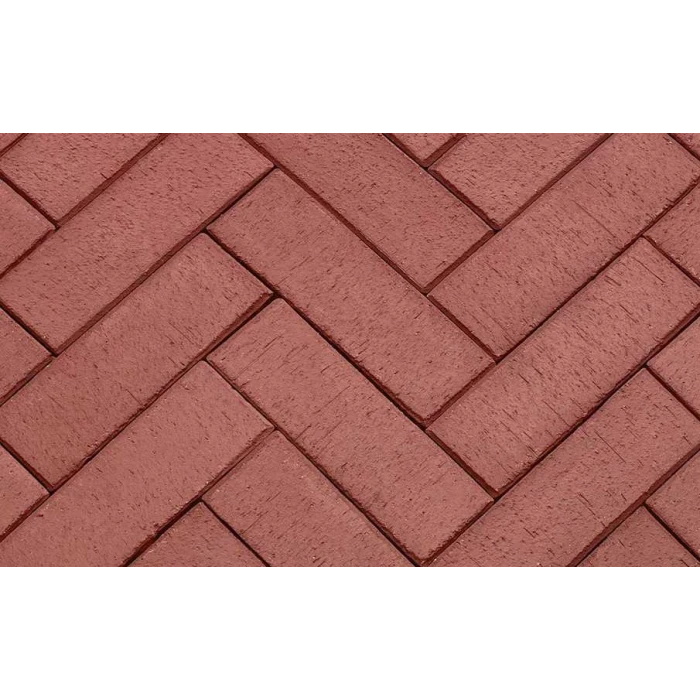 Клинкерная брусчатка ЛСР Эдинбург темно-красный лонг, 250*80*50 мм