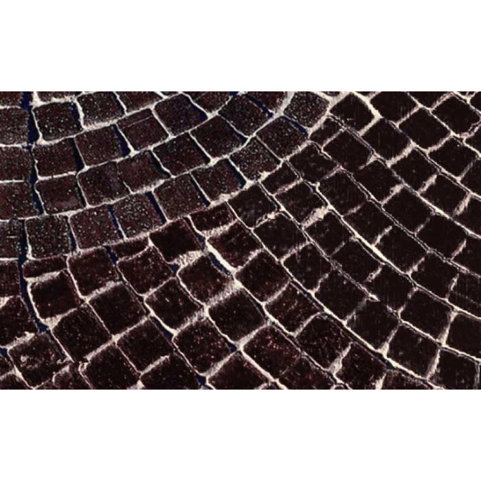 Клинкерная брусчатка мозаика Muhr №05, Eisenschmelz Schwarzbraun, 61*59*65 мм