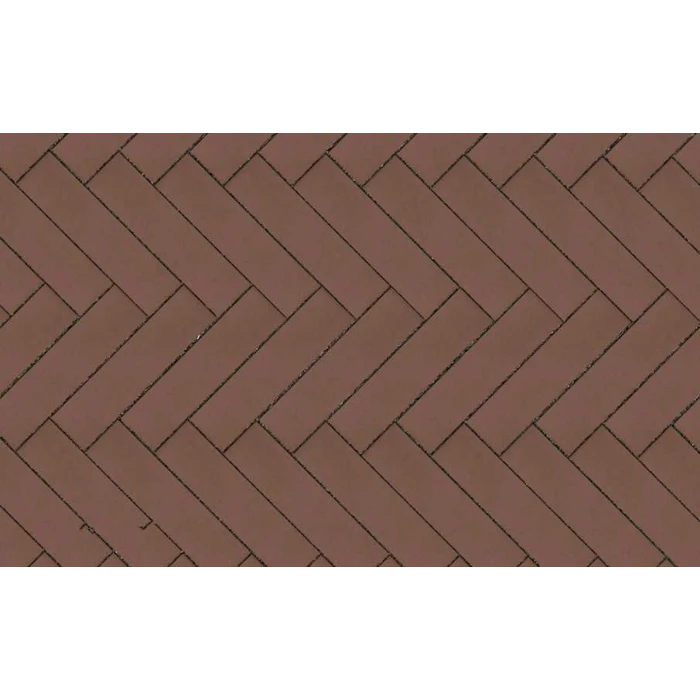 Клинкерная брусчатка Lode Brunis коричневая шероховатая, 250*65*45 мм