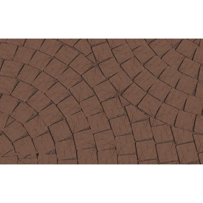 Клинкерная брусчатка Lode Brunis коричневая шероховатая, 60*60*62 мм