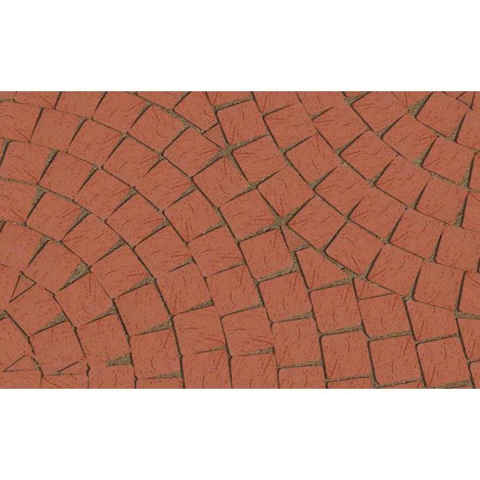 Клинкерная брусчатка Lode Janka красная шероховатая, 60*60*52 мм