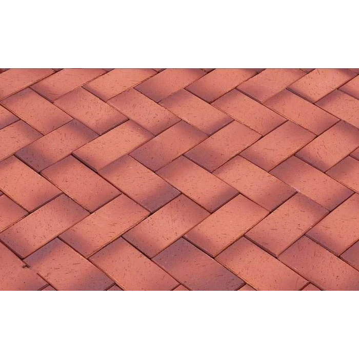 Клинкерная брусчатка Lode Lava красно-пестрая шероховатая, 200*100*47 мм