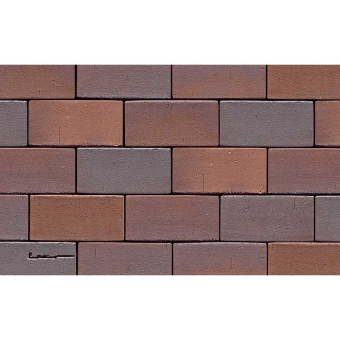 Тротуарный клинкер Muhr №04 Rotbraun-bunt, 200*100*40 мм