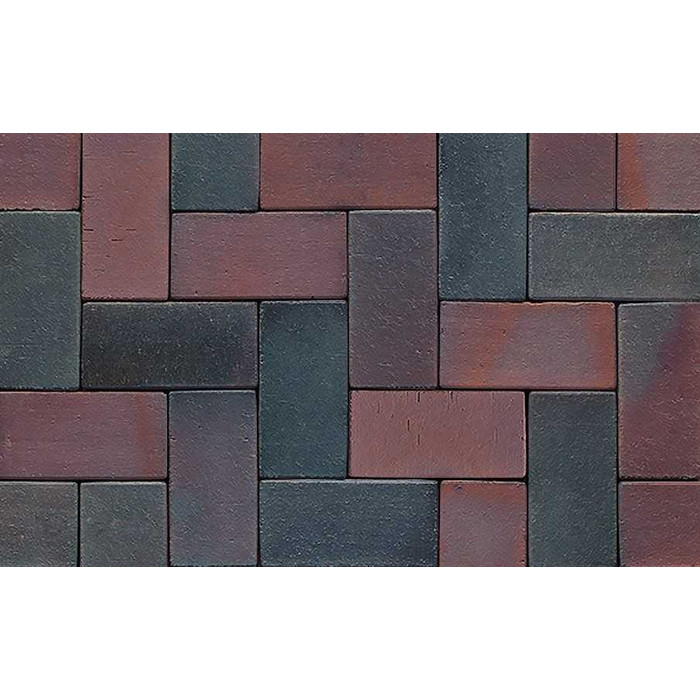 Тротуарный клинкер Muhr №04S Rotbraun-bunt spezial, 200*100*40 мм