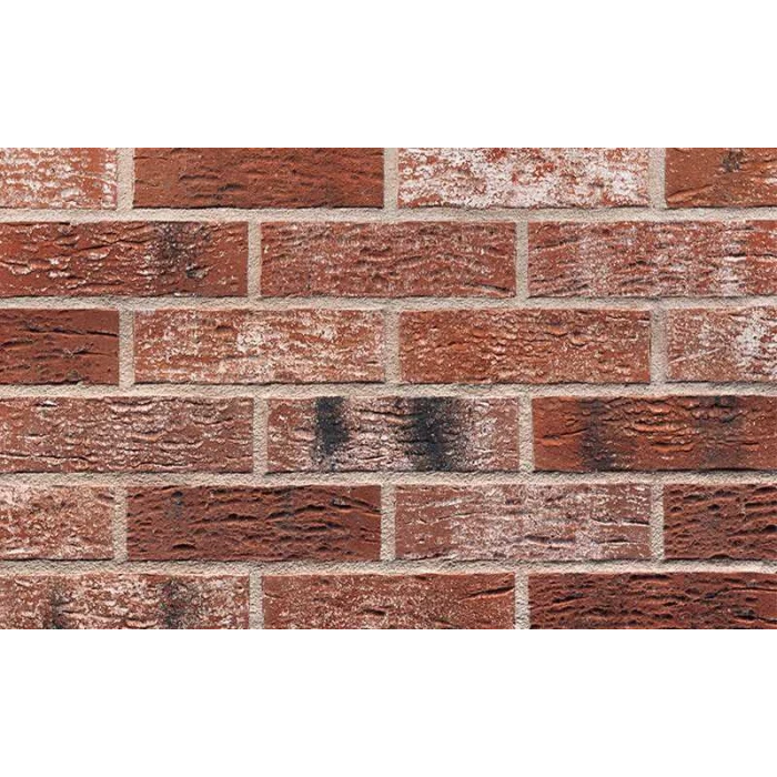 Клинкерная облицовочная плитка KING KLINKER Old Castle Red rock HF12, 240х71х10 мм