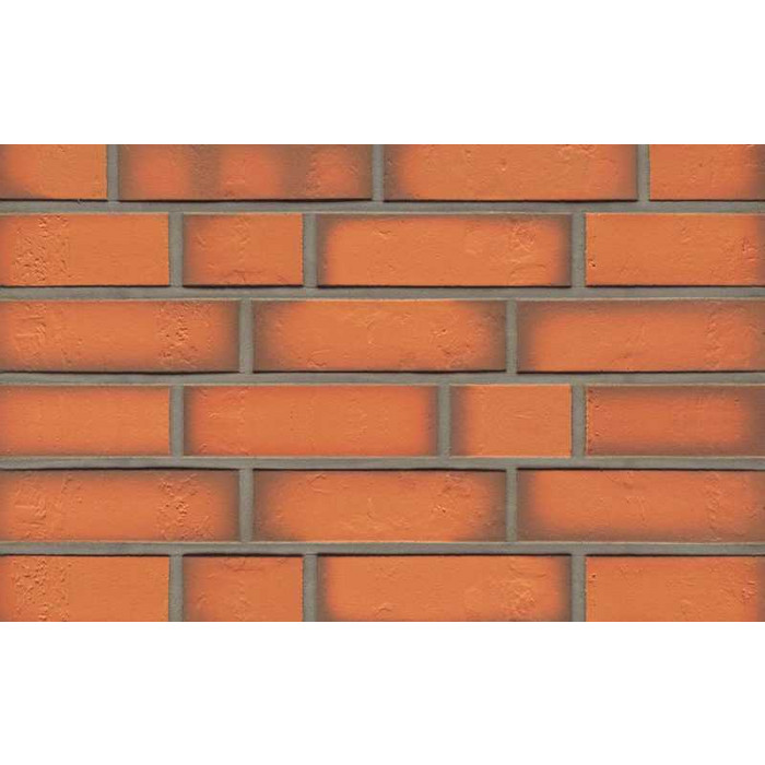 Клинкерная плитка ручной формовки Feldhaus Klinker NF 14 R718 accudo terracotta vivo 240х71х14 мм