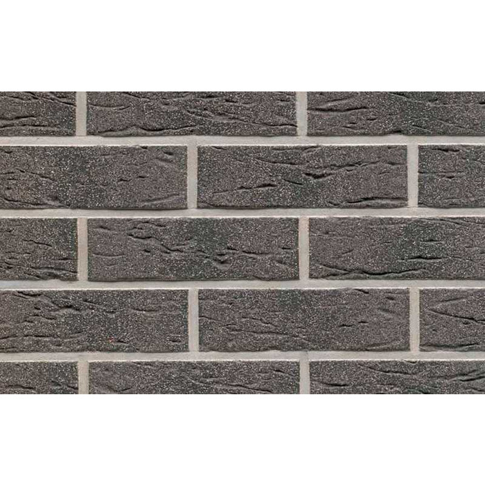 Клинкерная плитка ручной формовки Feldhaus Klinker NF 14 R735 antharcit mana 240х71х14 мм