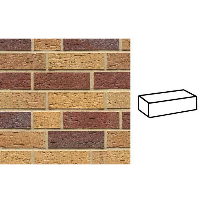 Кирпич клинкерный Muhr 19 Rubinbeige nuanciert гладкий, 240х55х71 мм
