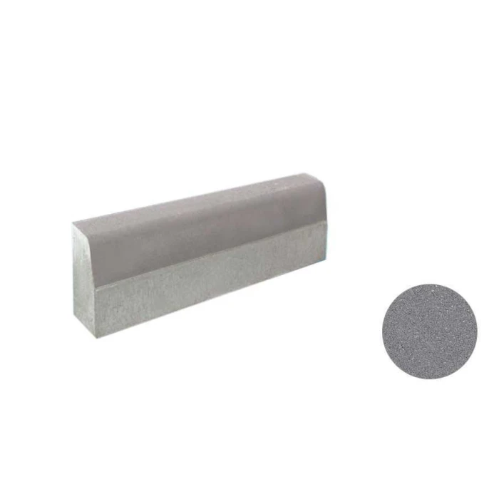 Дорожный бордюр ВЫБОР БР 100.30.15-1 с неполным прокрасом гладкий серый 1000*300*150 мм