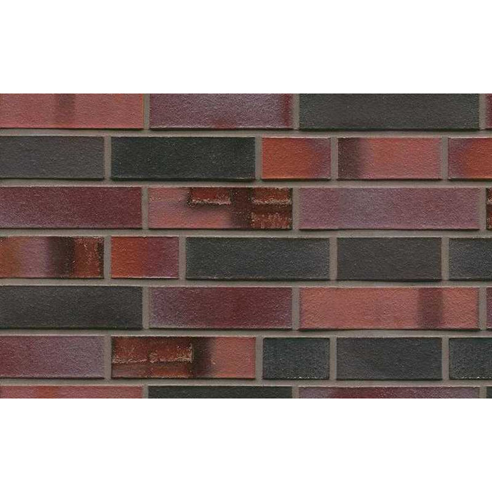 Кирпич клинкерный Muhr 29 S Schwarzblau-bunt Spezial гладкий, 240х55х71 мм