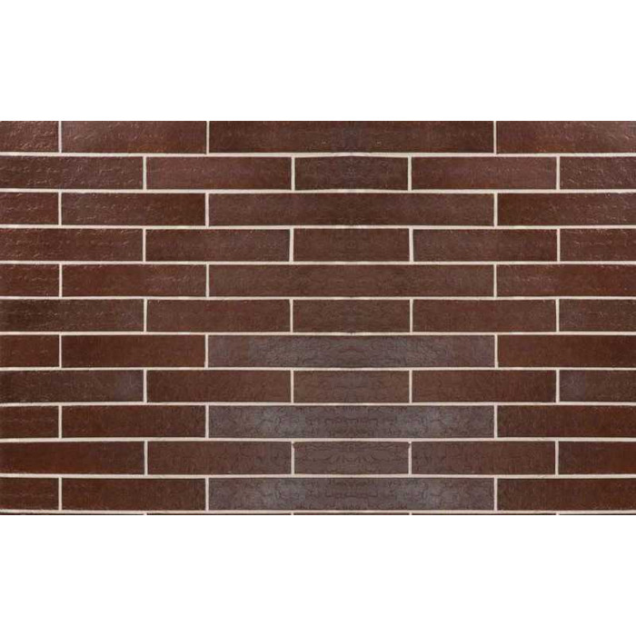 Клинкерная плитка Stroeher Keravette Shine 825 sherry рельефная DF8, 240х52х8 мм