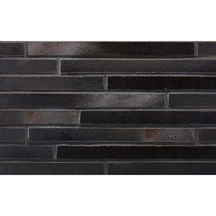 Клинкерная плитка Stroeher Riegel 50 456 schwarz-blau шероховатая, 490х40х14 мм