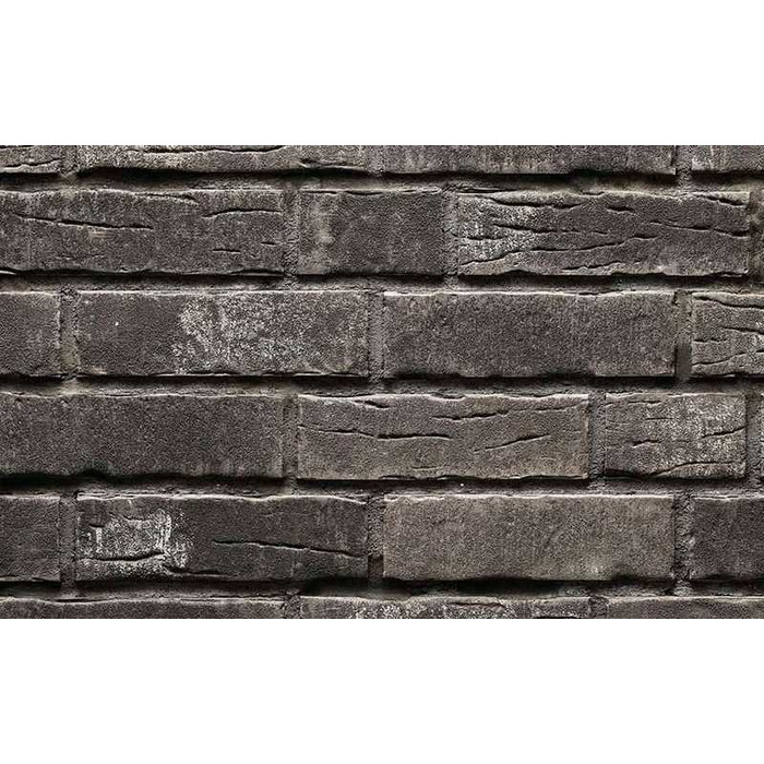 Клинкерная плитка Stroeher Steinlinge 375 platingrau рельефная NF14, 240х71х14 мм