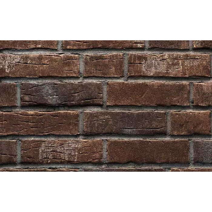 Клинкерная плитка Stroeher Steinlinge 377 platinbraun рельефная NF14, 240х71х14 мм