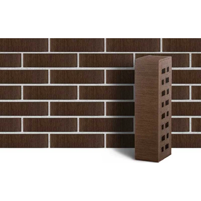 Кирпич ЛСР Мюнхен тростник клинкерный коричневый M300 250х85х65 мм