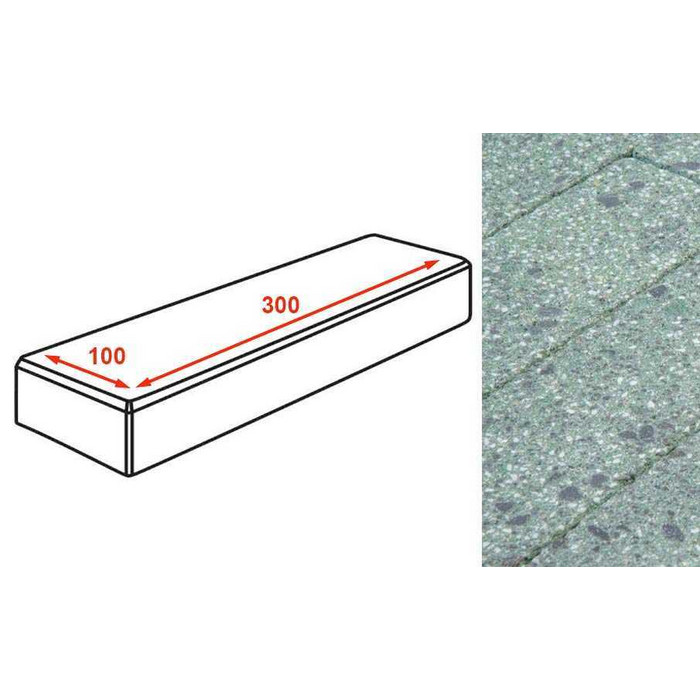 Плитка тротуарная Готика Granite FINERRO, паркет, Порфир 300*100*80 мм
