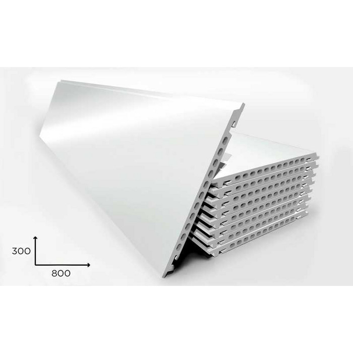 Керамогранитная плита FAVEKER GA16 для НФС, Blanco Brillo, 800*300*18 мм
