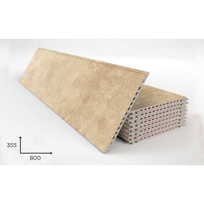 Керамогранитная плита FAVEKER GA16 для НФС, Urban Beige, 800*355*18 мм