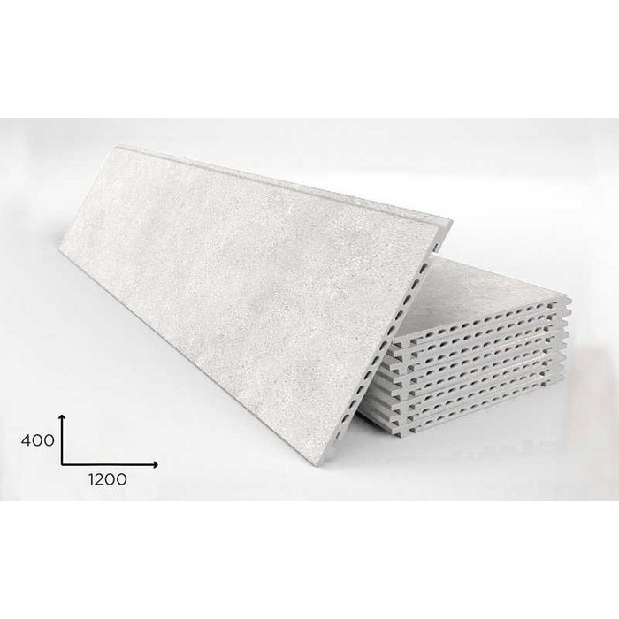 Керамогранитная плита FAVEKER GA16 для НФС, Urban Blanco, 1200*400*18 мм