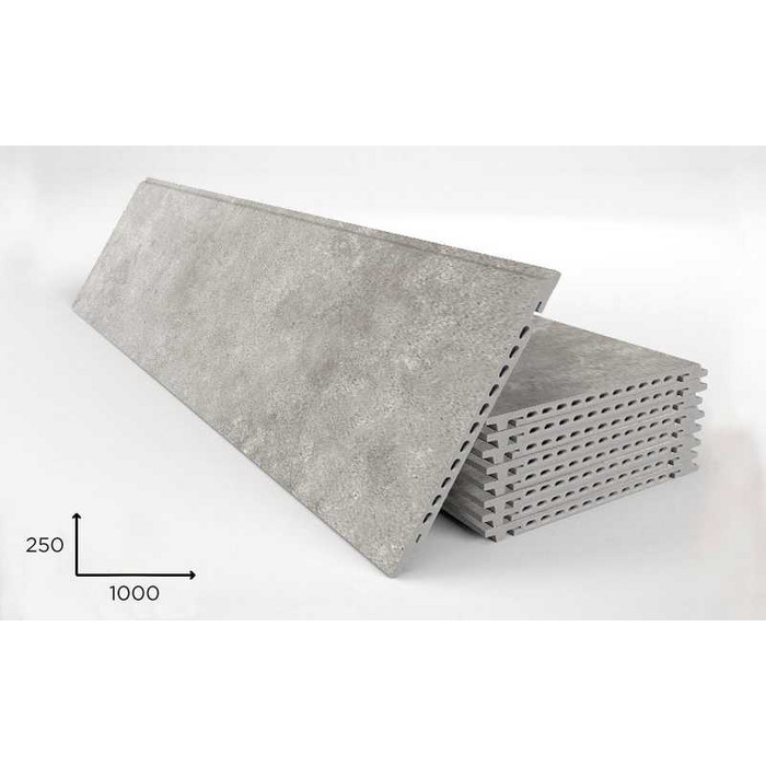 Керамогранитная плита FAVEKER GA16 для НФС, Urban Gris, 1000*250*18 мм