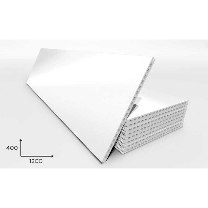 Керамогранитная плита FAVEKER GA20 для НФС, Blanco Brillo, 1200*400*20 мм