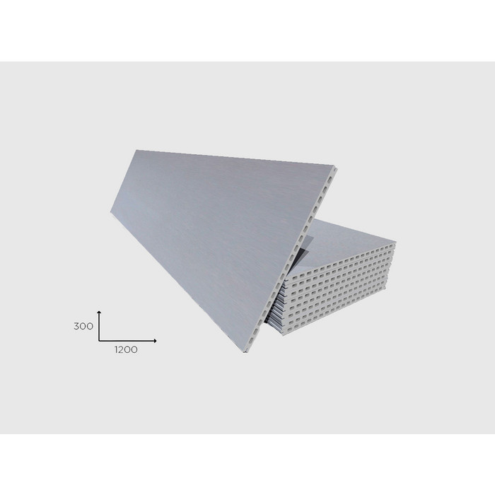 Керамогранитная плита FAVEKER GA20 для НФС, Rocks Gris, 1200*400*20 мм