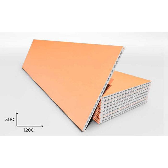 Керамогранитная плита FAVEKER GA20 для НФС, Salmon, 1200*300*20 мм