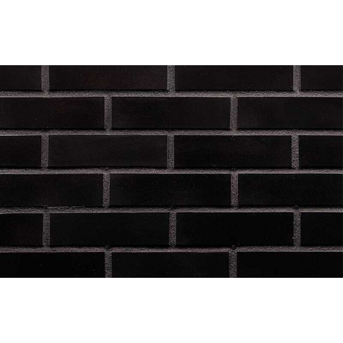 Клинкерная облицовочная плитка King Klinker Free Art для НФС, 17 Onyx Black, 240*71*17 мм